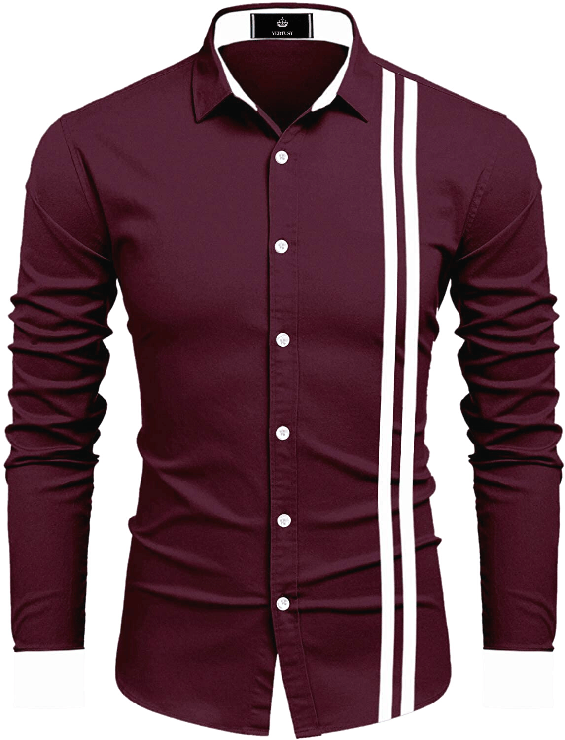     			VERTUSY - Cotton Blend Regular Fit Maroon Men's Casual Shirt ( Pack of 1 )