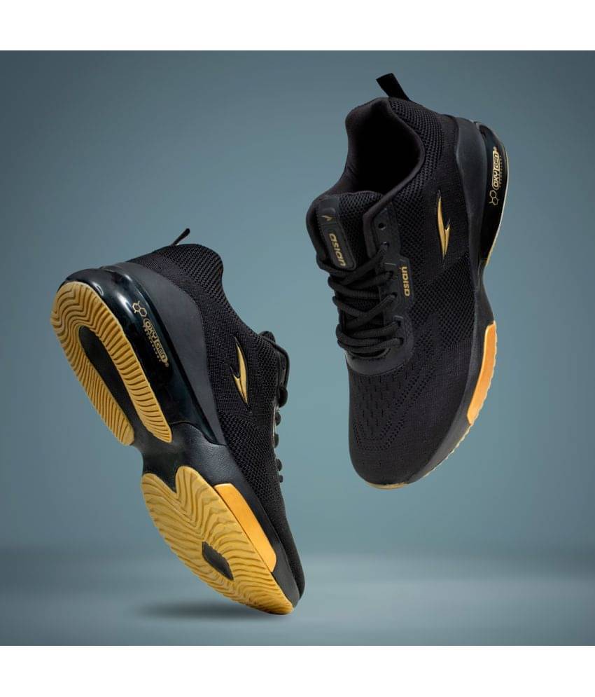 ASIAN  Black  Men's Sports Running Shoes     			ASIAN  Black  Men's Sports Running Shoes