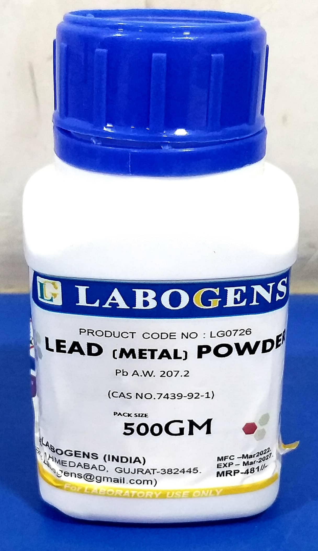 LABOGENS LEAD (metal) POWDER 500GM
