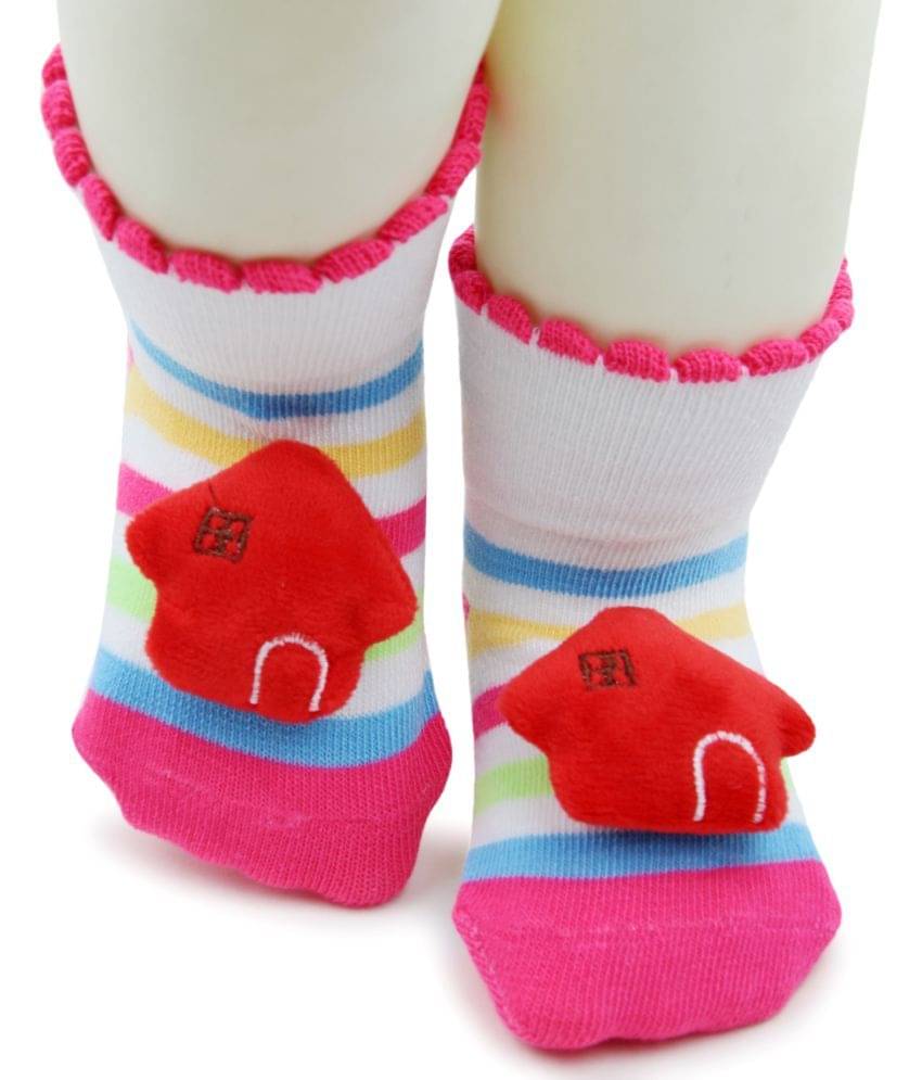     			Neska Moda - Multicolor 100% Cotton Boy's Ankle Length Socks ( Pack of 1 )