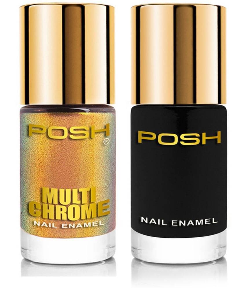    			Posh - Multicolor Glossy Nail Polish ( Pack of 2 )