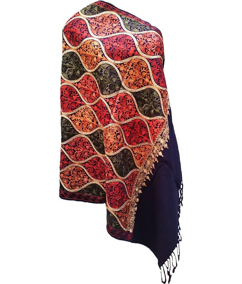 Soul Essence - Navy Blue Woollen Women's Stole ( Pack of 1 ) - Dupattas & Shawls | Buy online on ZillyBuy
