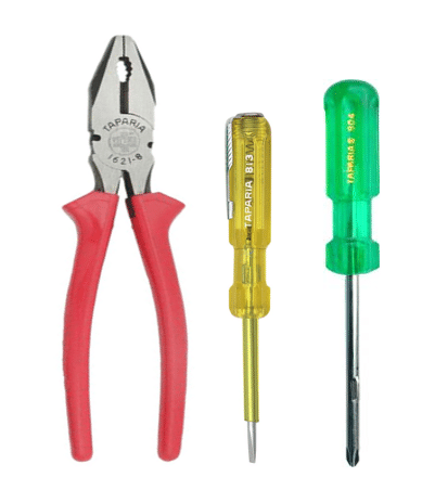     			Taparia Hand Tool Kit Set-Plier-1621-8,Tester 813 with 2 in 1 Screwdriver 904