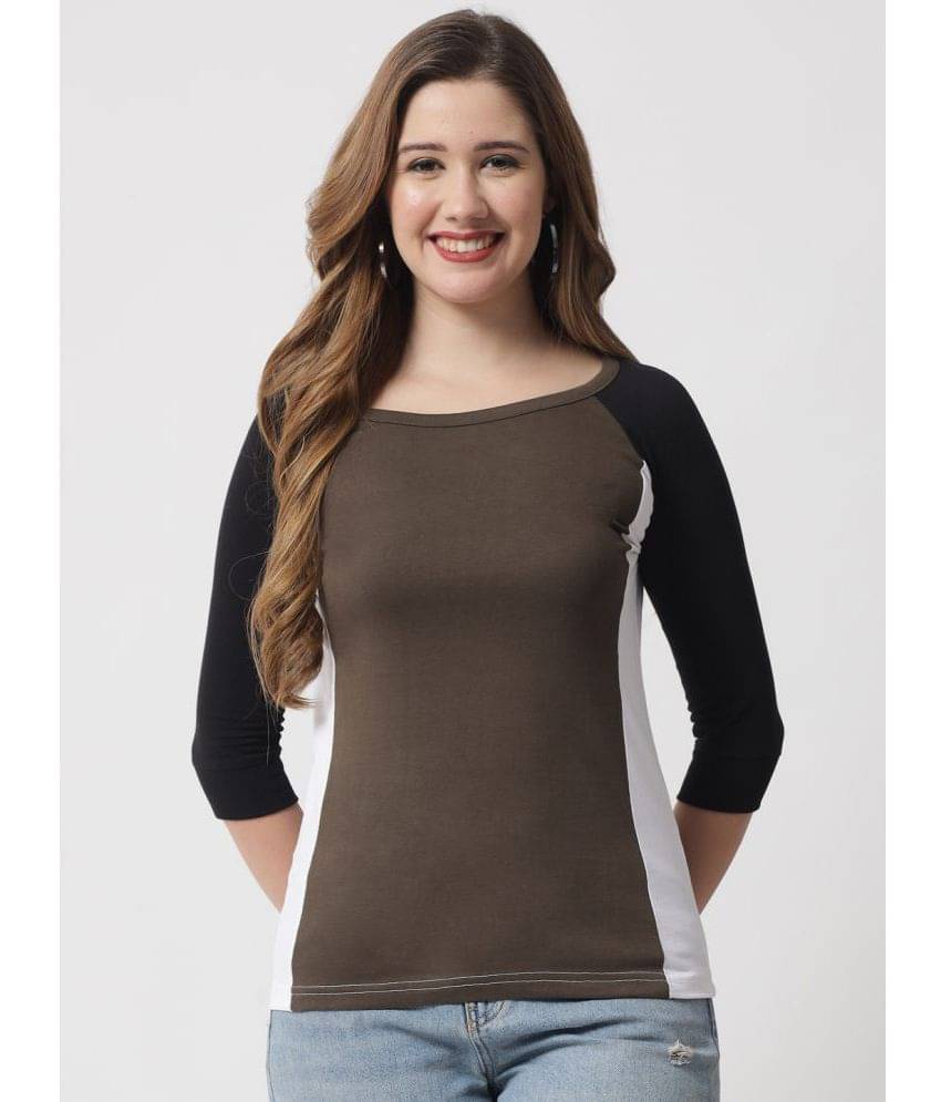 The Dry State Women Cotton Colorblock Regular Fit Round Neck T-Shirt ( Multi Color ) The Dry State Women Cotton Colorblock Regular Fit Round Neck T-Shirt ( Multi Color )