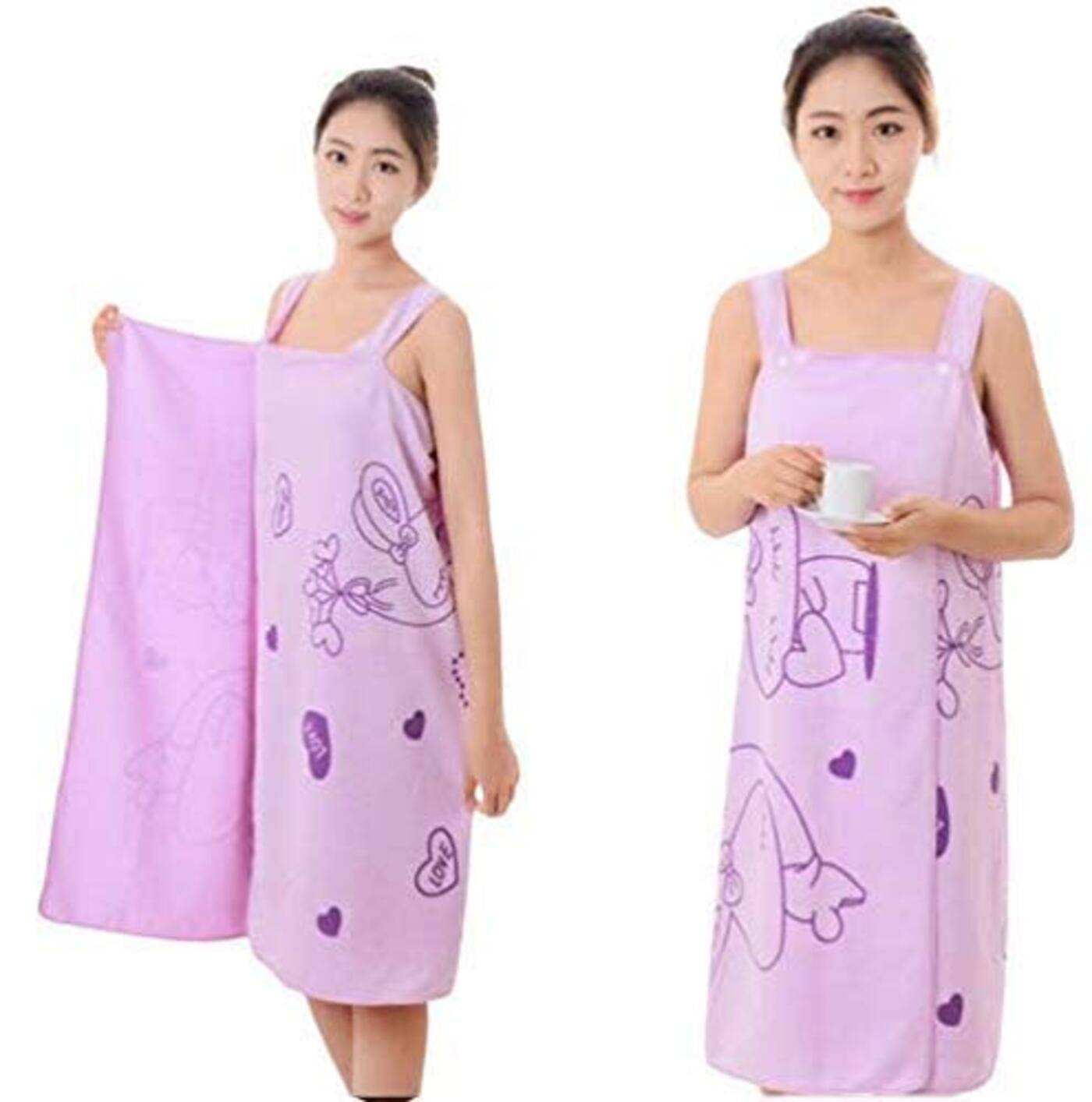     			Akhil's Purple Free Size Bathrobe ( Pack of 1 )