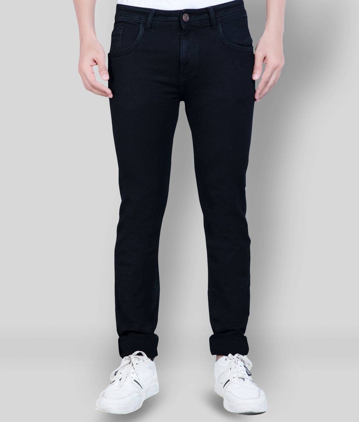     			HJ HASASI - Black 100% Cotton Regular Fit Men's Jeans ( Pack of 1 )