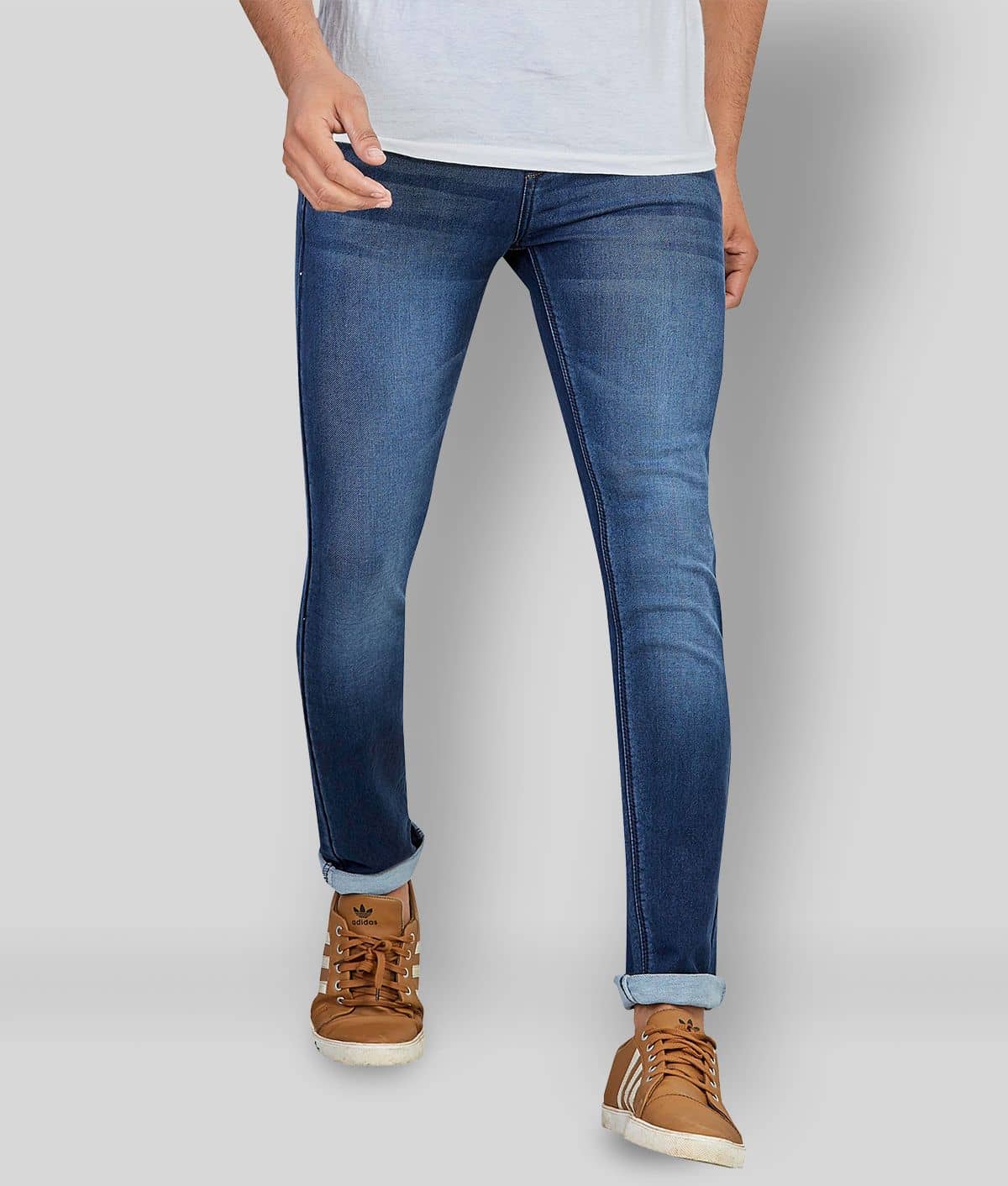 Hasasi Denim - Blue Cotton Blend Regular Fit Men's Jeans ( Pack of 1 ) - Jeans | Buy online on ZillyBuy