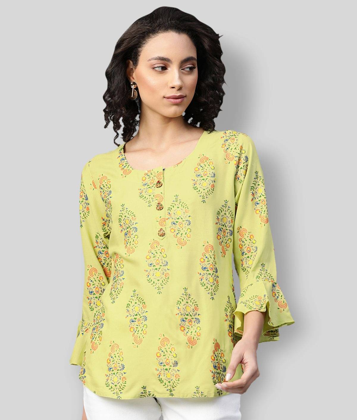 JC4U Women's Viscose Regular Top ( Blue ) JC4U Women's Viscose Regular Top ( Blue )