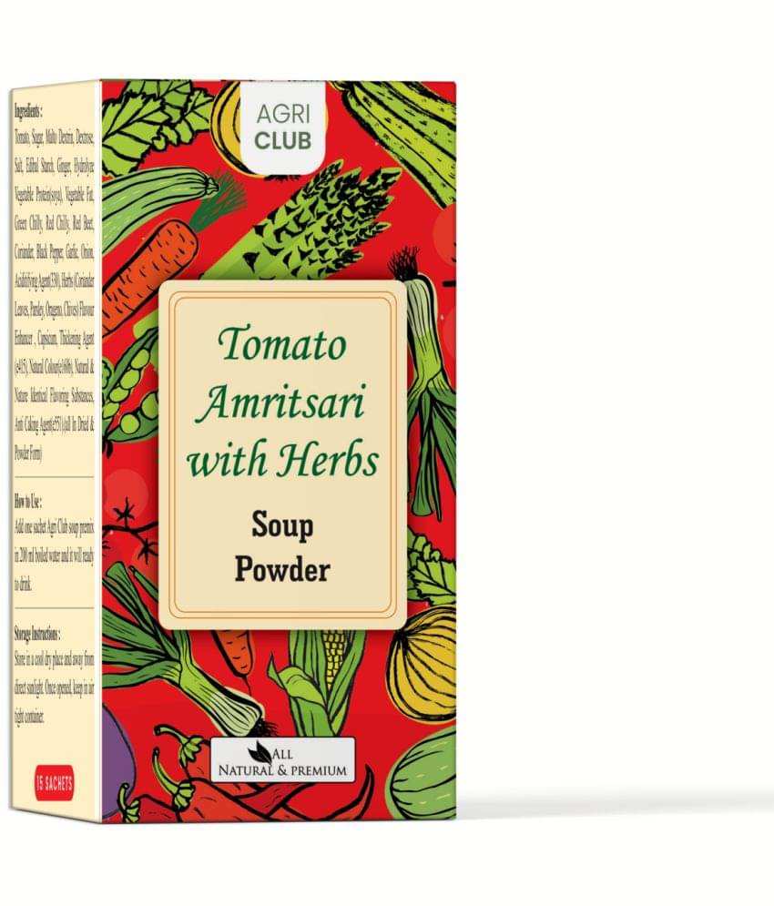 Agri Club Tomato Amritsari with Herbs Soup Powder 15 Sachets 225 gm Agri Club Tomato Amritsari with Herbs Soup Powder 15 Sachets 225 gm