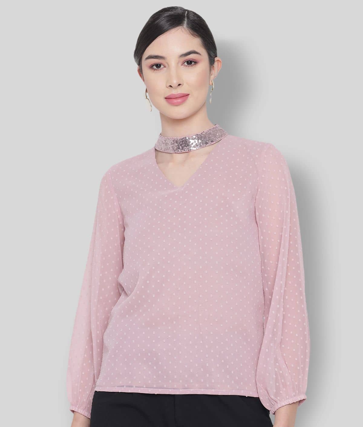 ALL WAYS YOU Women's Polyester Regular Top ( Pink )