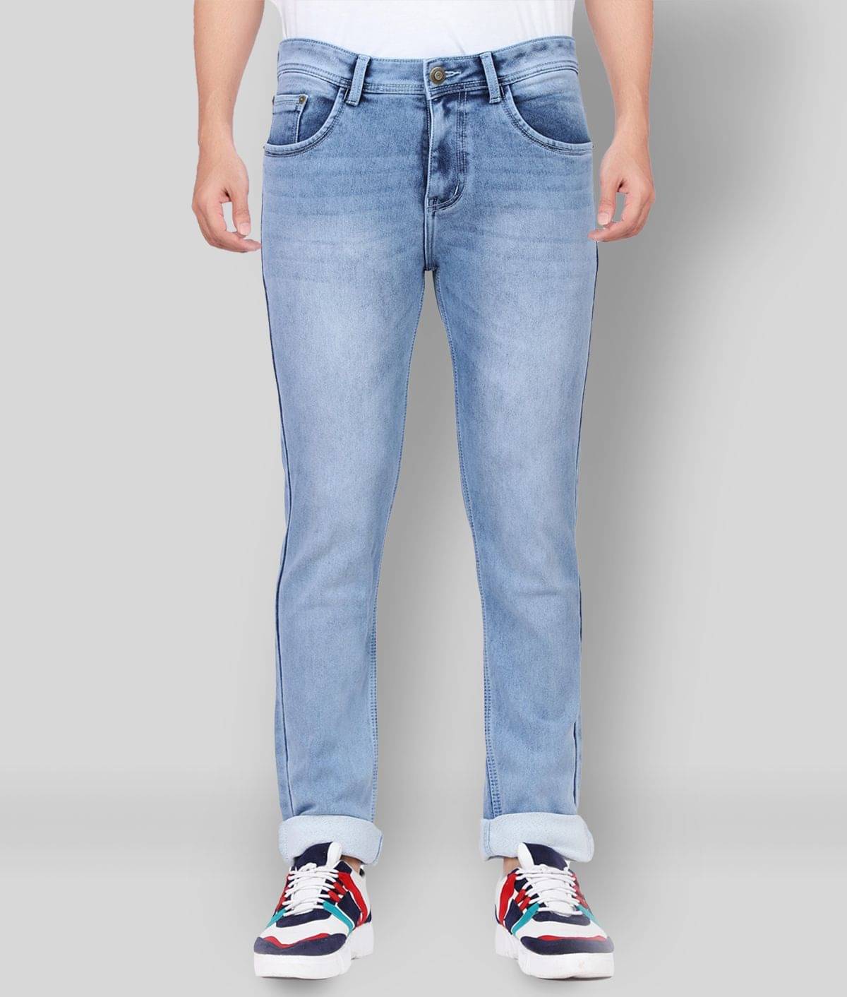     			HJ HASASI - Blue Denim Regular Fit Men's Jeans ( Pack of 1 )