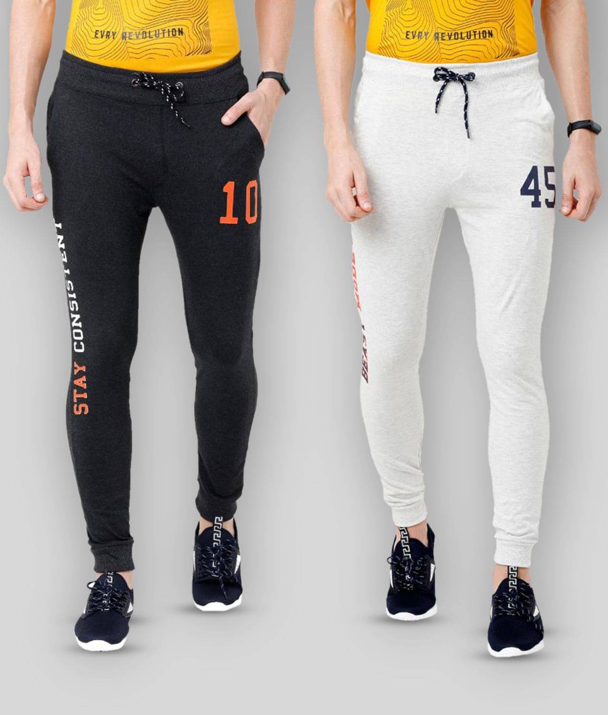 Ardeur - Multicolor Cotton Blend Men's Joggers ( Pack of 2 )     			Ardeur - Multicolor Cotton Blend Men's Joggers ( Pack of 2 )