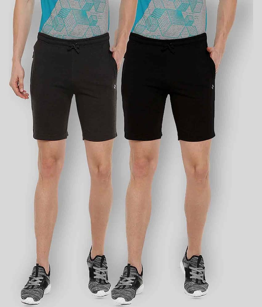 Dollar - Multi Cotton Blend Men's Shorts ( Pack of 2 ) - Shorts | Buy online on ZillyBuy