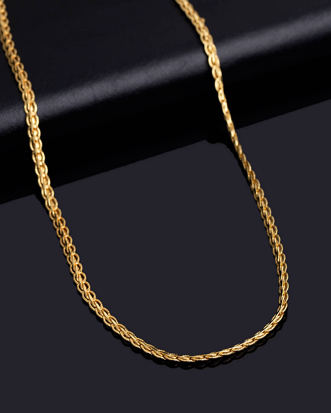 FASHION FRILL Gold Plated Brass Chain ( Pack of 1 )