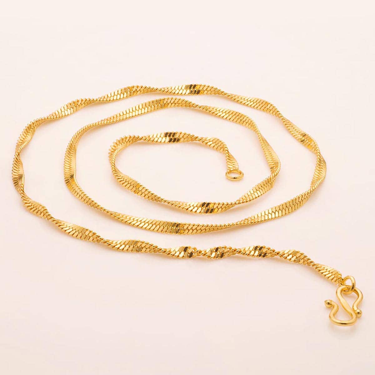 Fashion Frill Gold Plated Classy Chain for Men & Boys