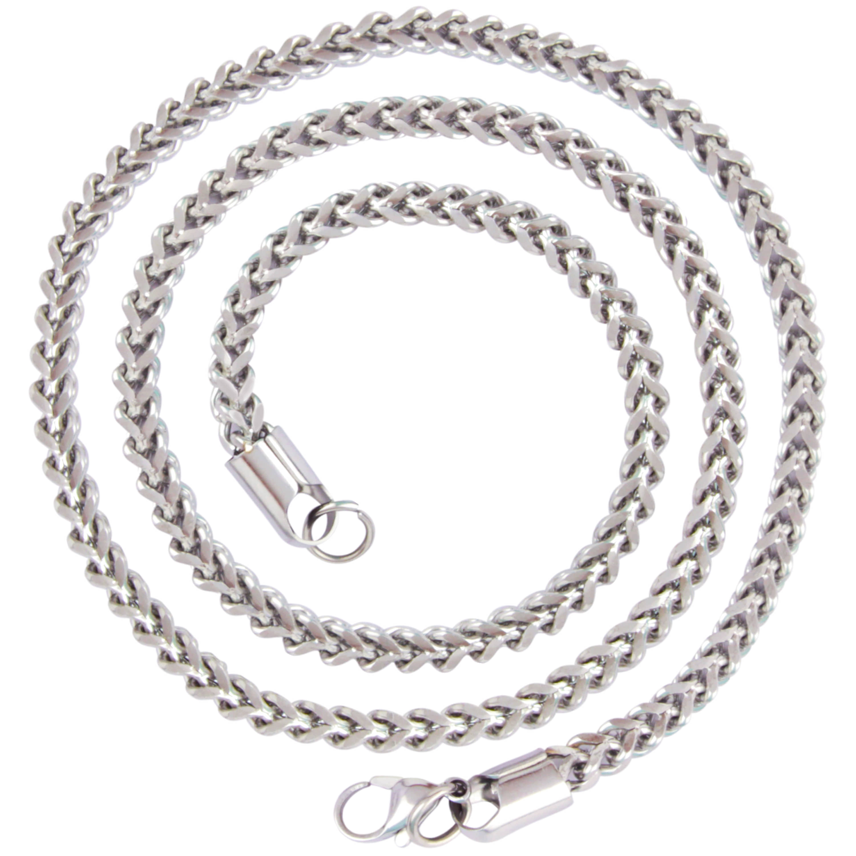 Fashion Frill Limited Edition Double Tone Silver Chain For Men /Boy