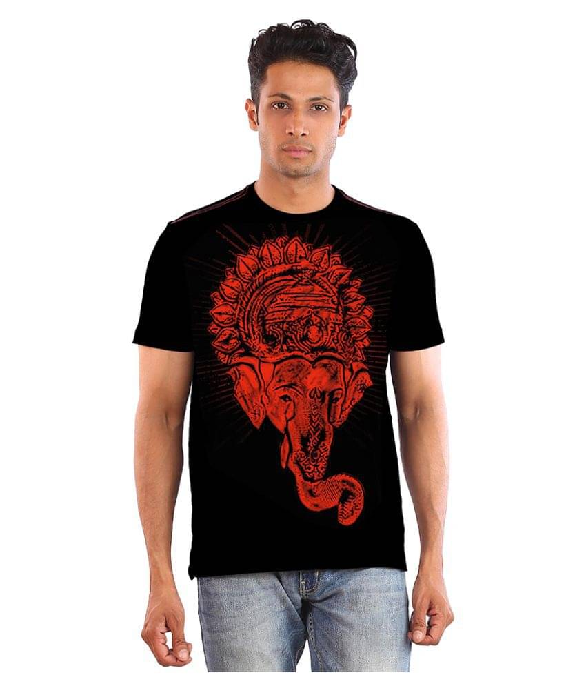 Huetrap Pack of 1 Cotton Regular Fit Men's T-Shirt ( Black )     			Huetrap Pack of 1 Cotton Regular Fit Men's T-Shirt ( Black )