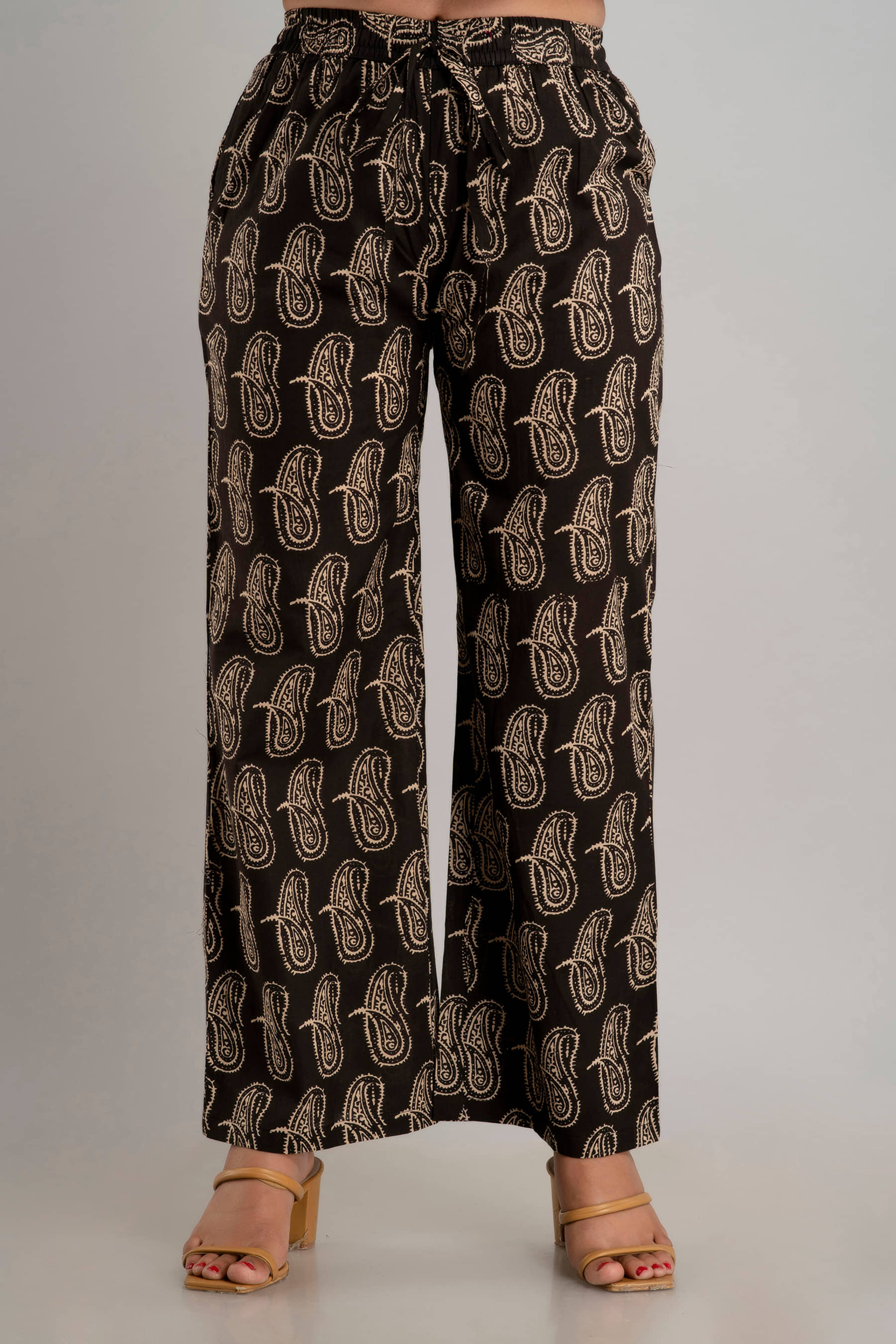 MAUKA - Black Rayon Straight Women's Palazzos ( Pack of 1 )