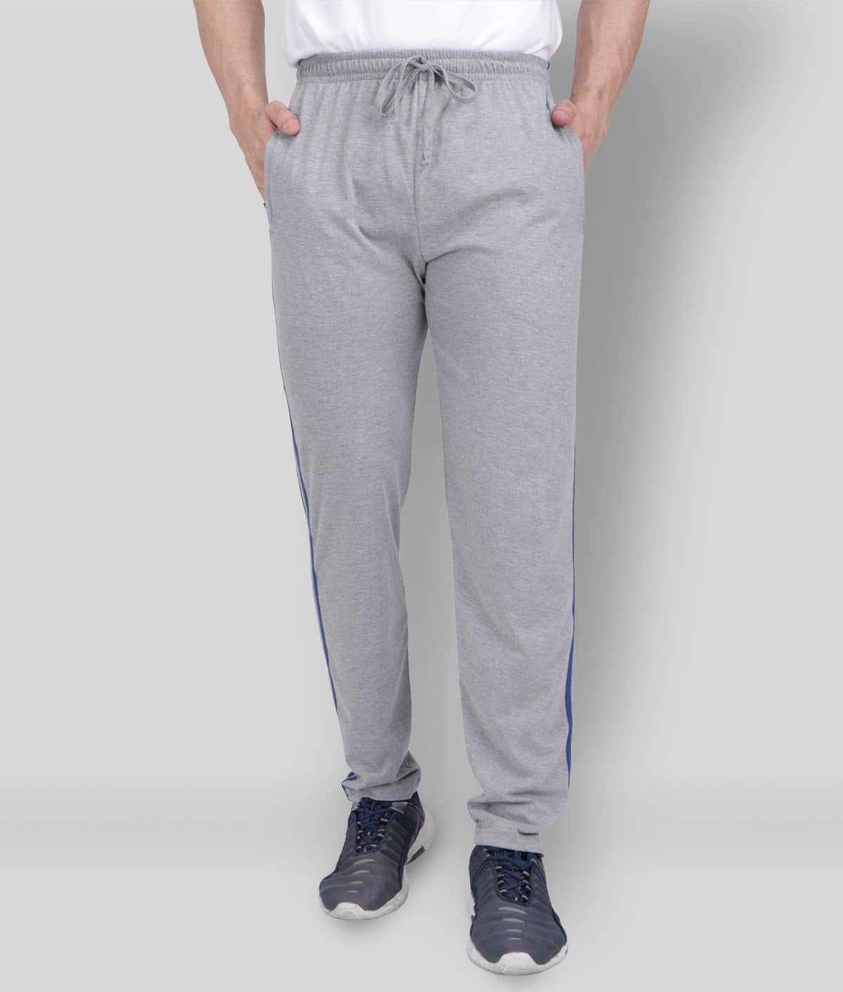 Neo Garments - Light Grey Cotton Men's Trackpants ( Pack of 1 ) - Track Pants | Buy online on ZillyBuy