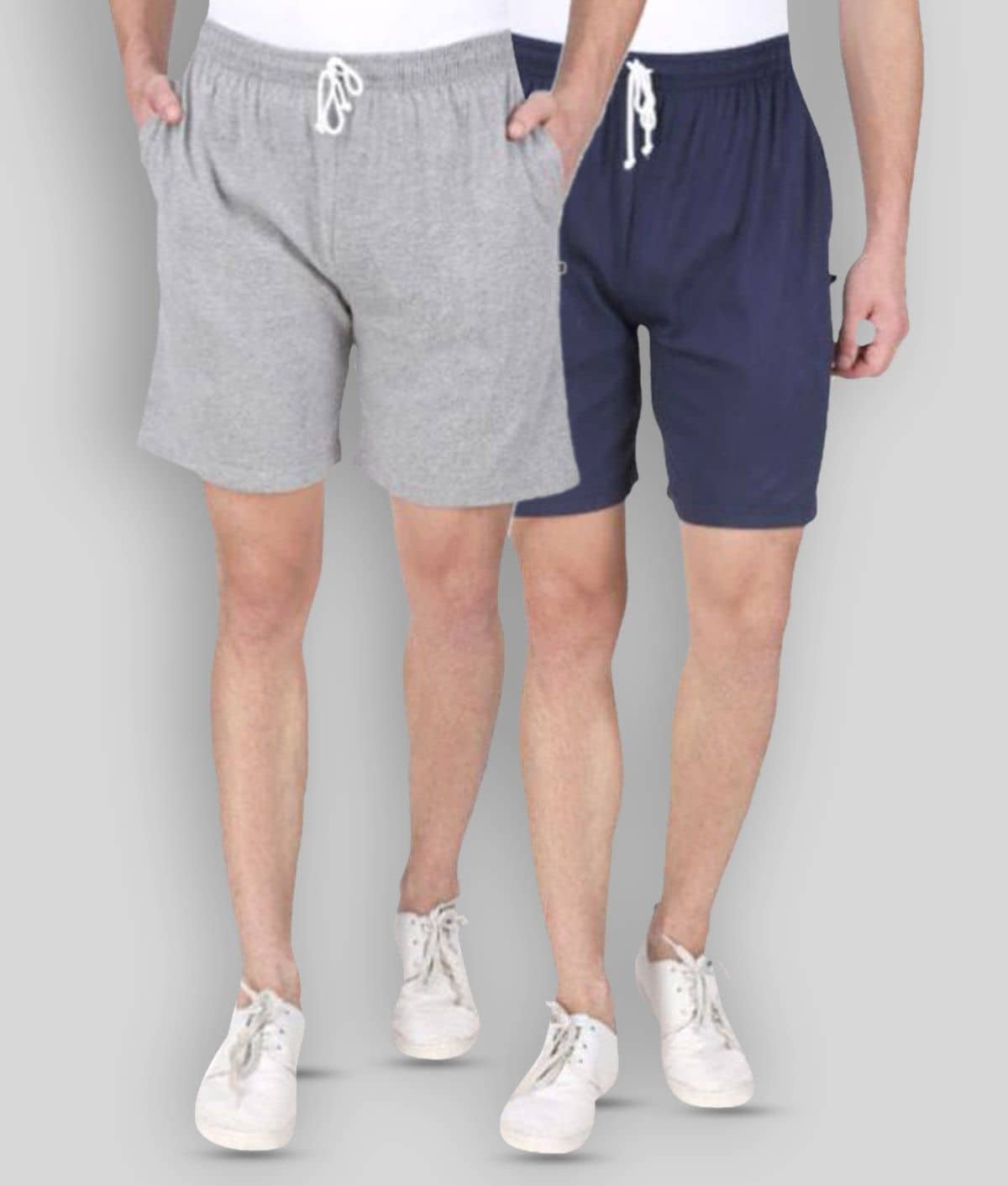 Neo Garments - Multi Cotton Men's Shorts ( Pack of 2 ) - Shorts | Buy online on ZillyBuy