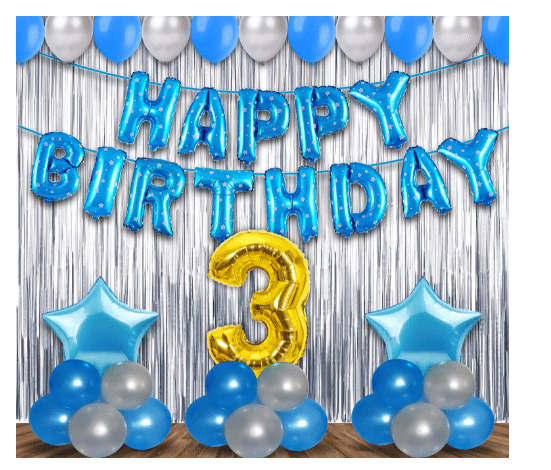 Shopyo 3rd Birthday Decoration Items For Boys - 56Pcs Third Birthday Decoration - 3rd Birthday Party Decorations,Birthday Decorations kit Shopyo 3rd Birthday Decoration Items For Boys - 56Pcs Third Birthday Decoration - 3rd Birthday Party Decorations,Birthday Decorations kit