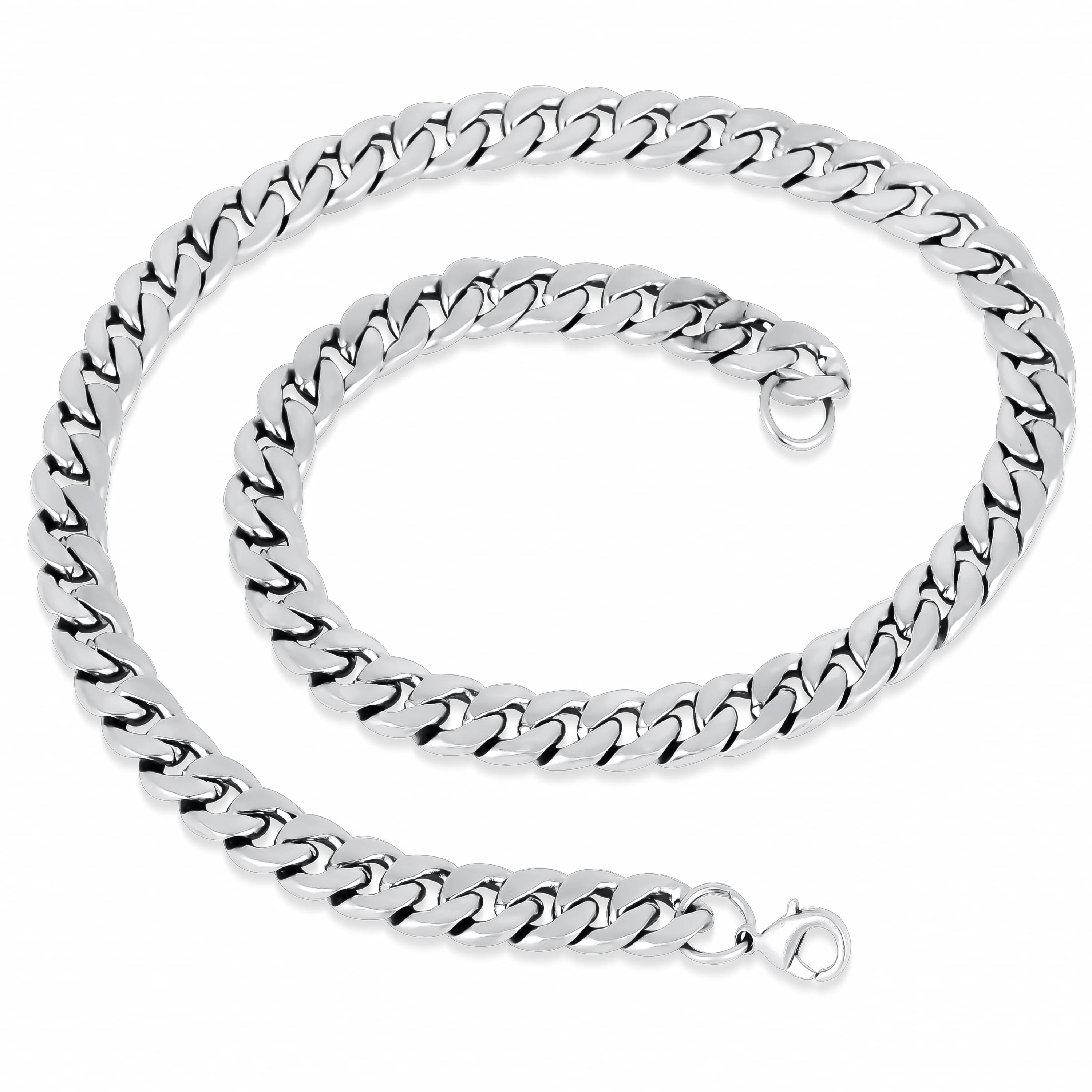     			Thrillz Stylish Matte Finish Neck Chain For Men & Boys (Silver)