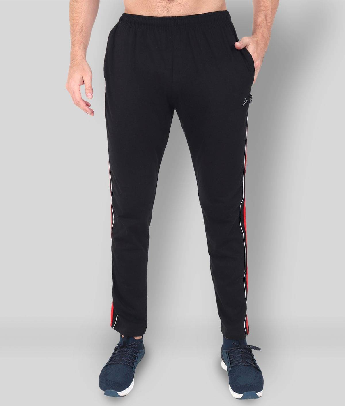     			Zeffit - Black Cotton Men's Trackpants ( Pack of 1 )