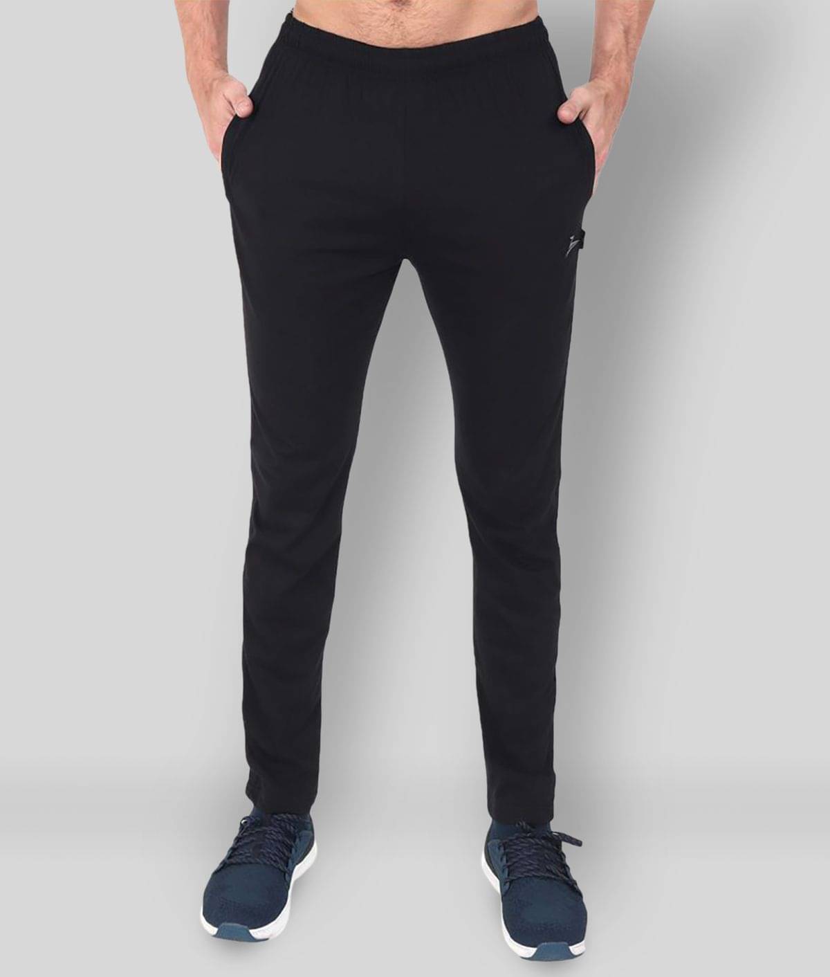 Zeffit - Blue Cotton Blend Men's Trackpants ( Pack of 2 ) Zeffit - Blue Cotton Blend Men's Trackpants ( Pack of 2 )