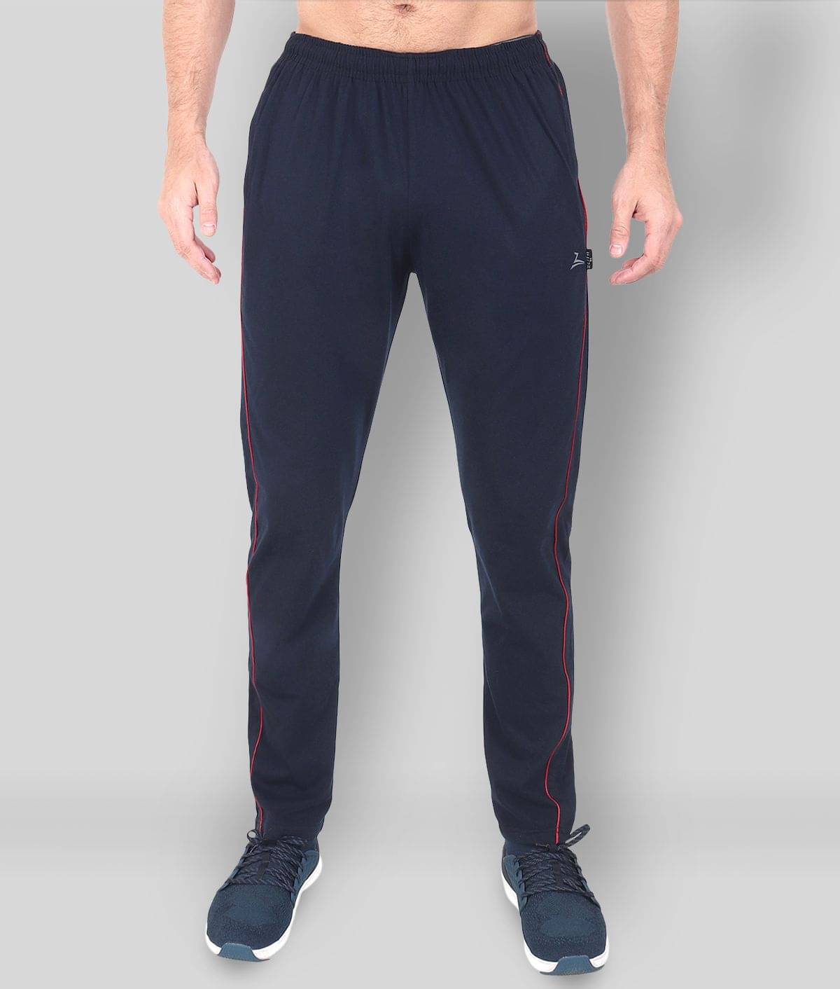     			Zeffit - Navy Blue Cotton Blend Men's Trackpants ( Pack of 1 )