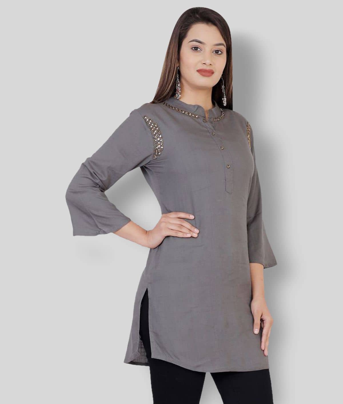 Rayon Short Kurti For Women (Pack of 1) - Kurtis, Tunics | Buy online on ZillyBuy