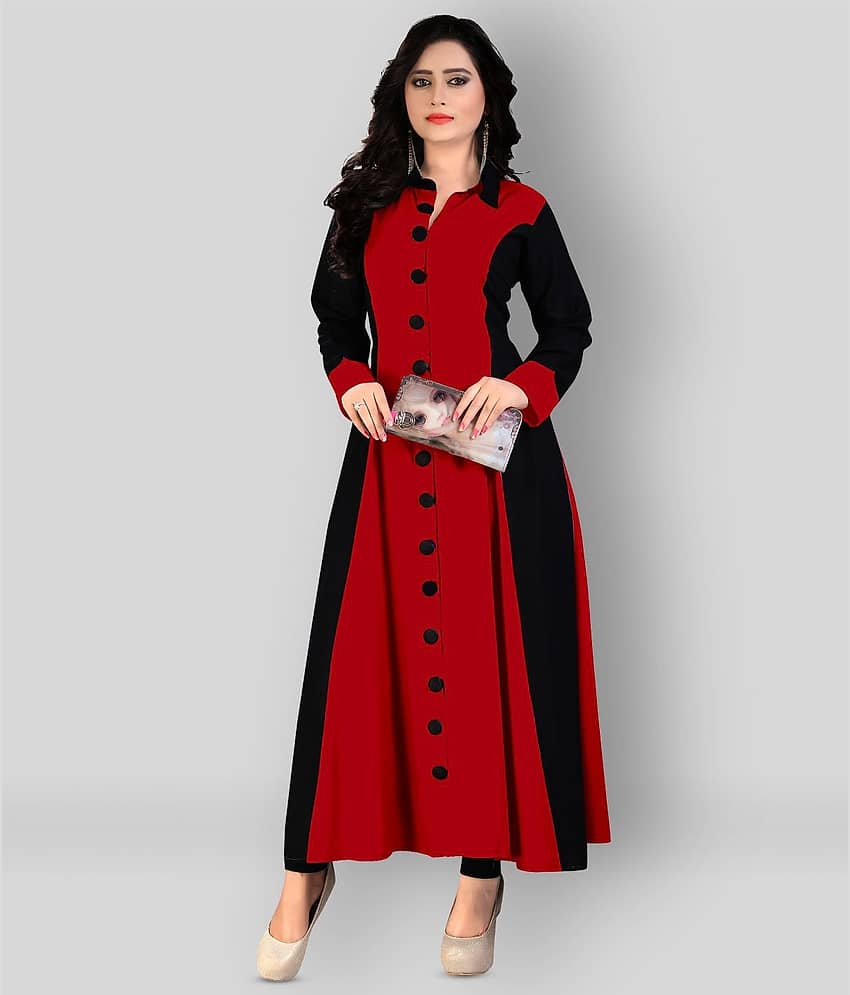 Madhuram Textiles - Multicolor Rayon Women's Flared Kurti ( Pack of 1 ) - Kurtis, Tunics | Buy online on ZillyBuy