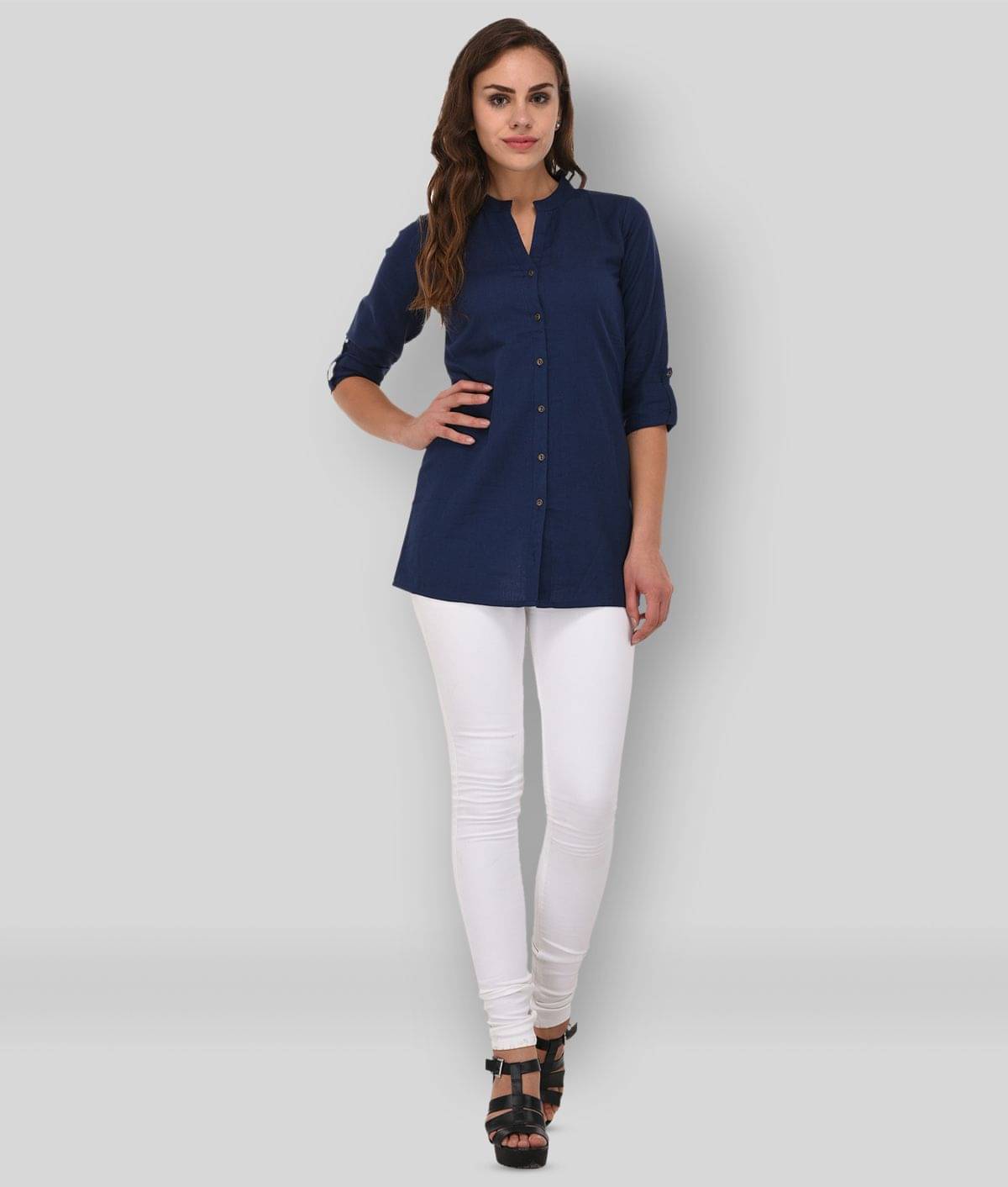     			Cotton Blend Short Kurti For Women (Pack of 1)