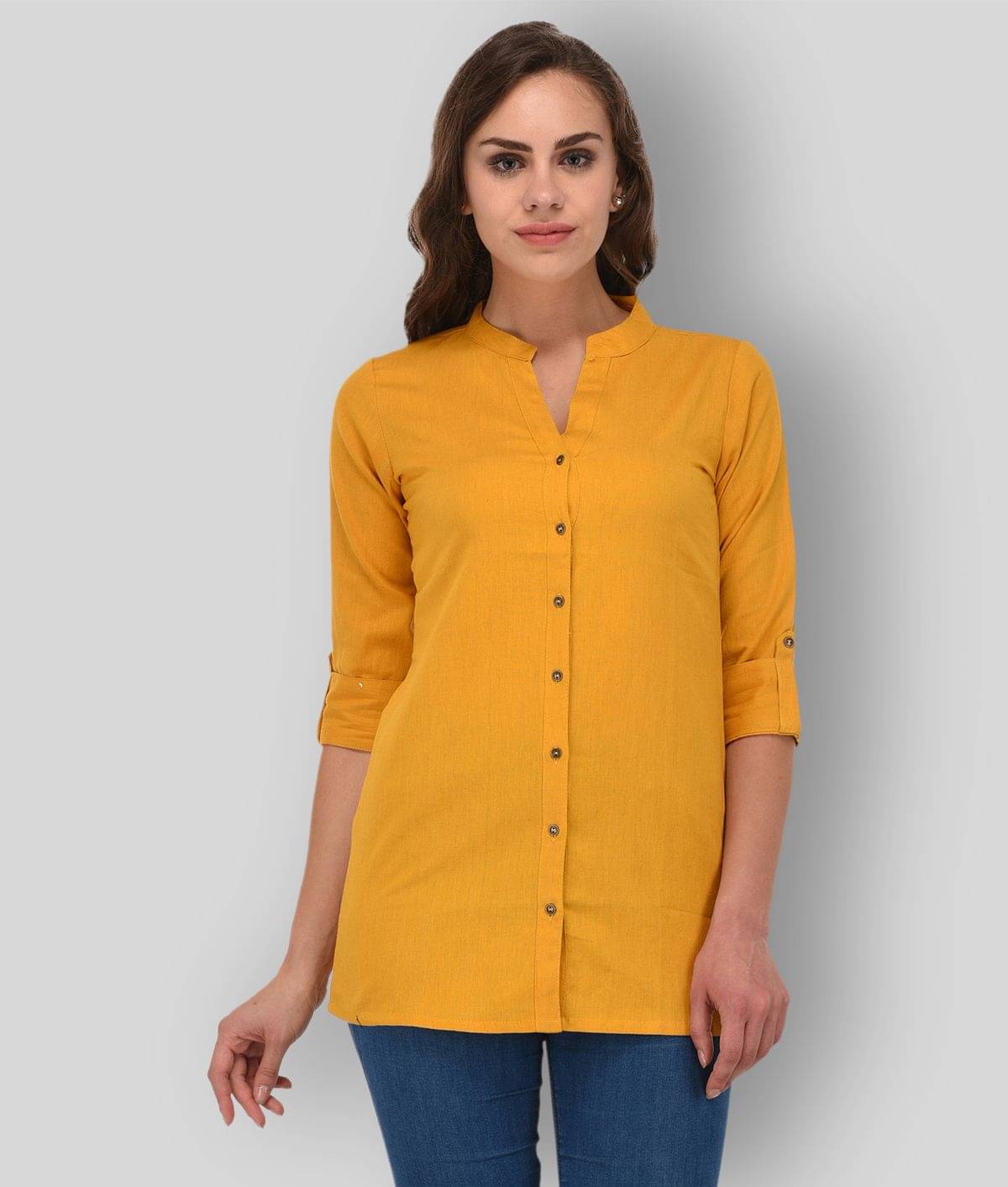 Cotton Short Kurti For Women (Pack of 1) Cotton Short Kurti For Women (Pack of 1)