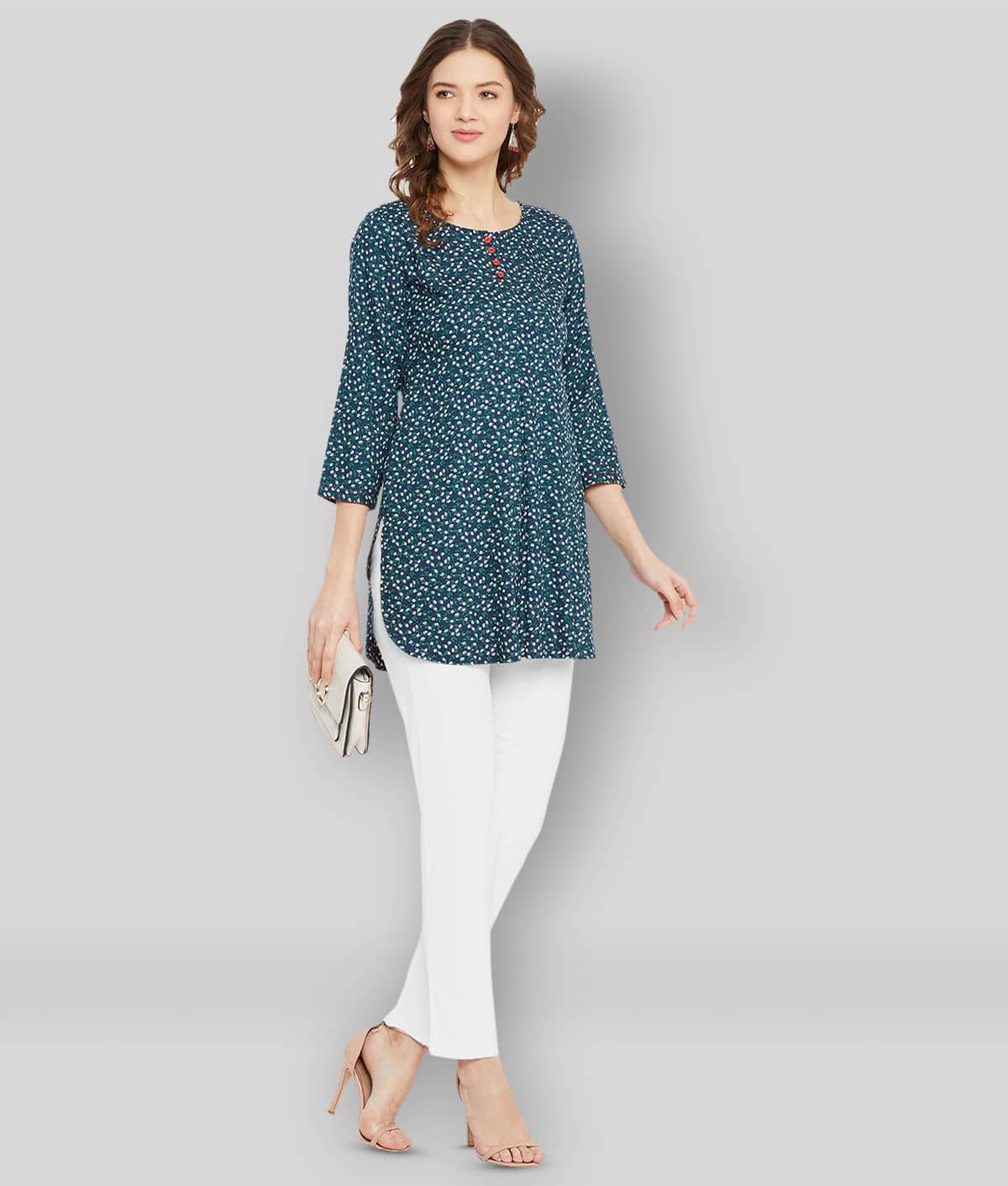 Rayon Short Kurti For Women (Pack of 1) - Kurtis, Tunics | Buy online on ZillyBuy