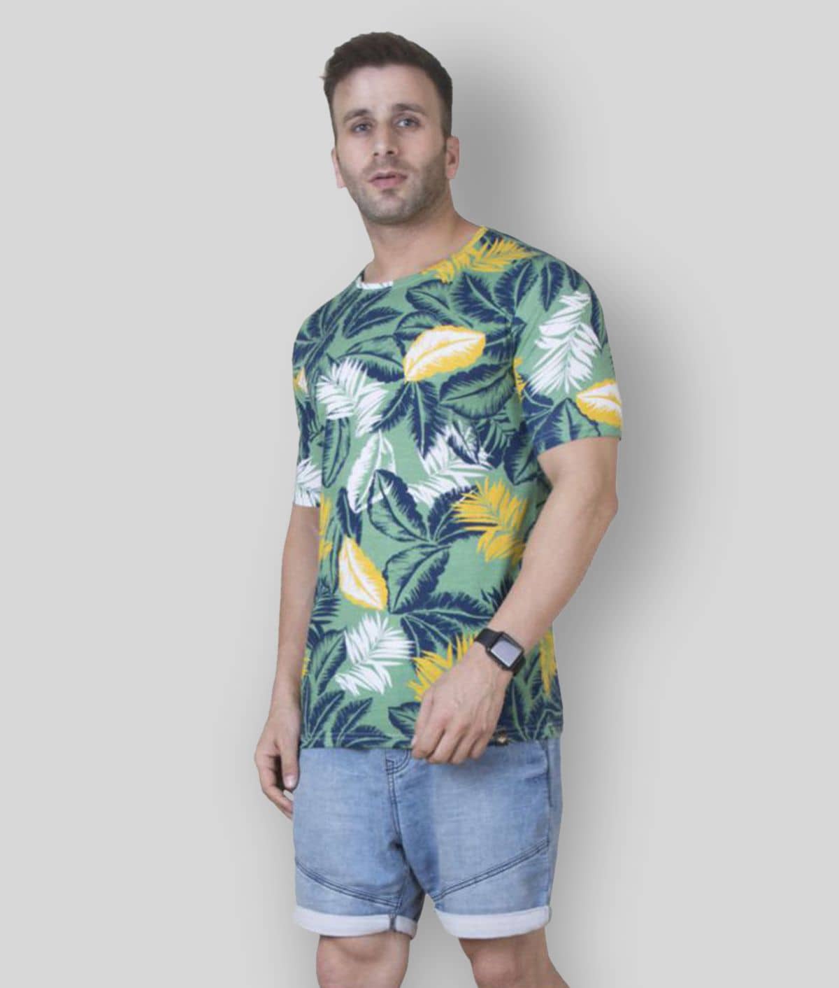 Veirdo Pack of 1 Cotton Regular Fit Men's T-Shirt ( Multicolor )