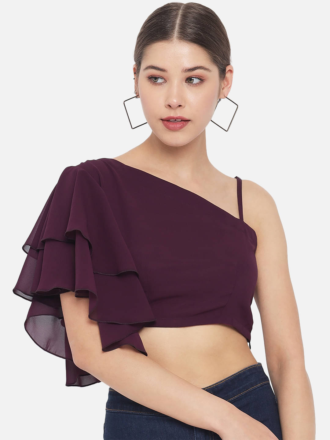     			ALL WAYS YOU Women's Polyester Empire Top ( Purple )