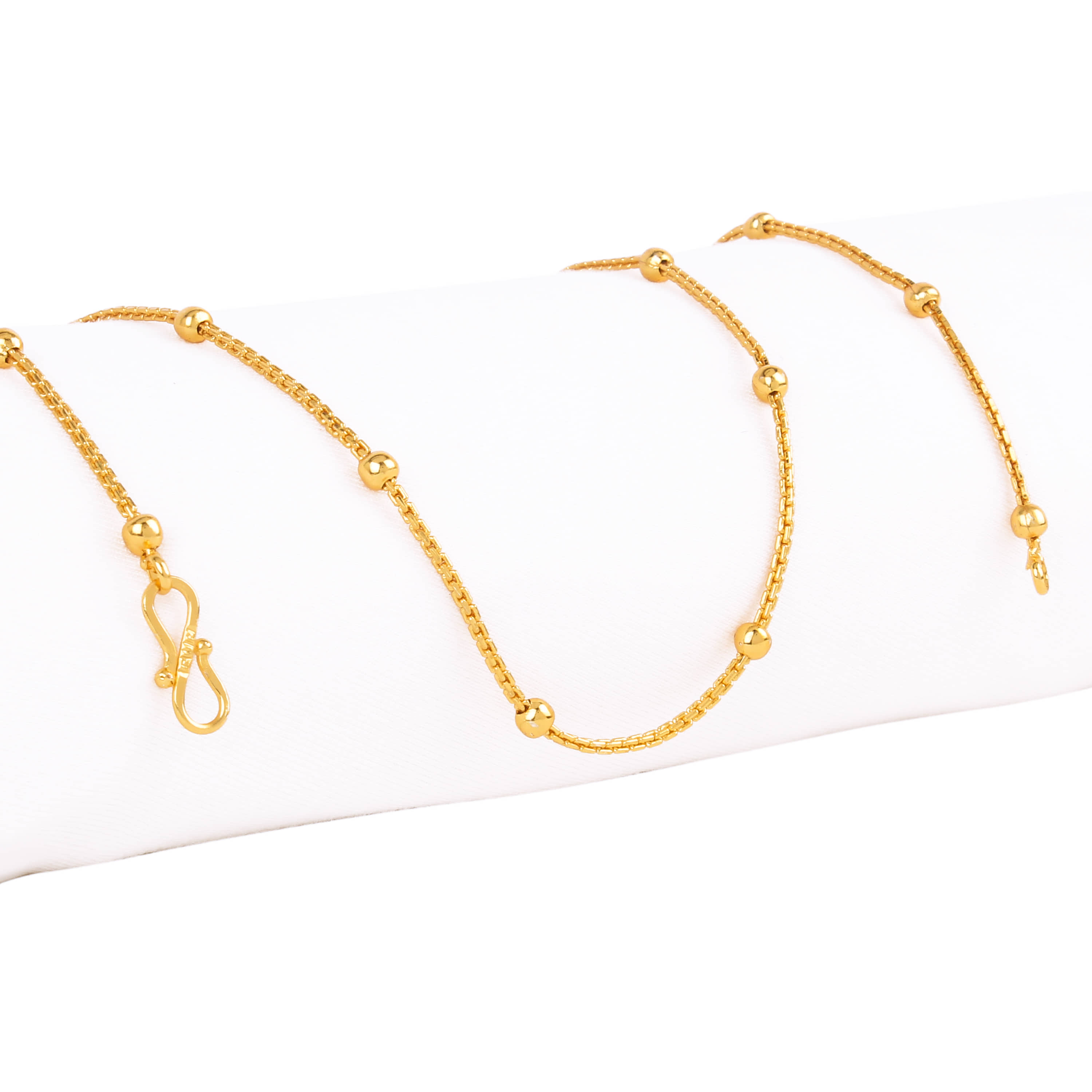 FASHION FRILL Silver Plated Brass Chain ( Pack of 1 )