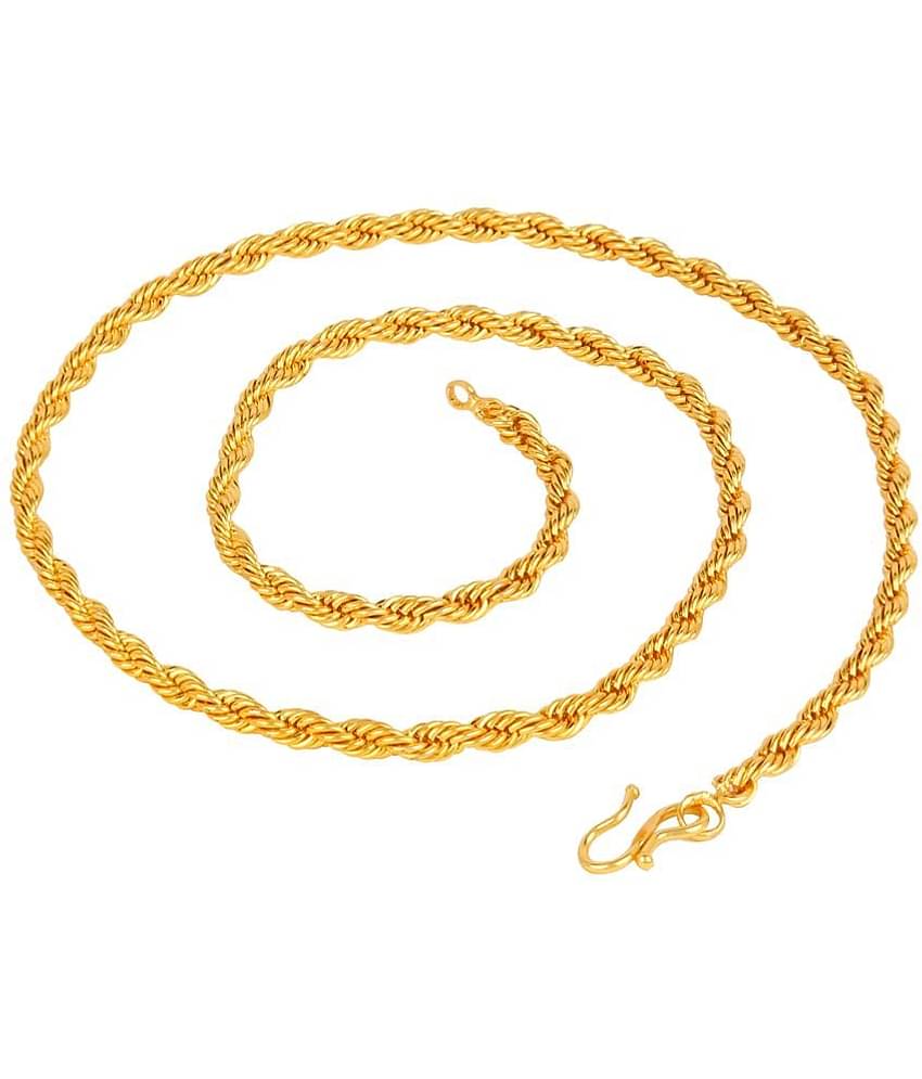 Fashion Frill Gold Plated Chain Necklace For Men Boys s Jewelry Elegant Design Jwellery Gift