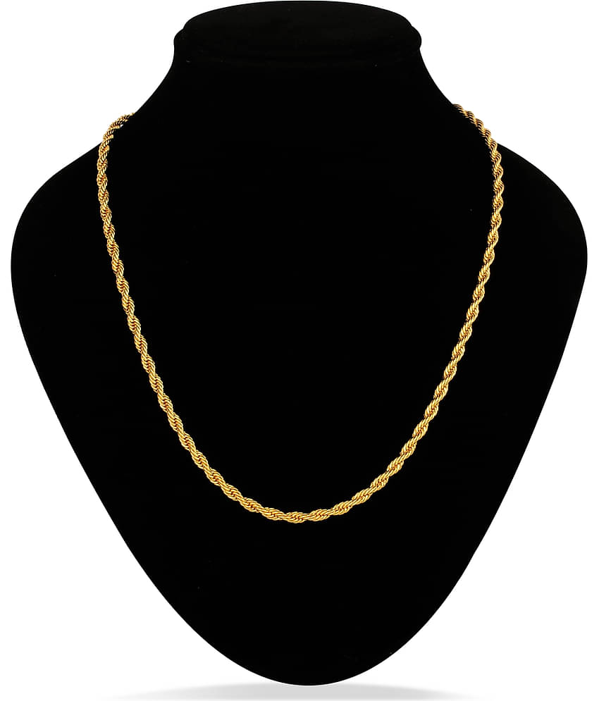 Fashion Frill Gold Plated Chain Necklace For Men Boys s Jewelry Elegant Design Jwellery Gift
