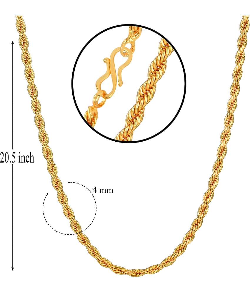 Fashion Frill Gold Plated Chain Necklace For Men Boys s Jewelry Elegant Design Jwellery Gift