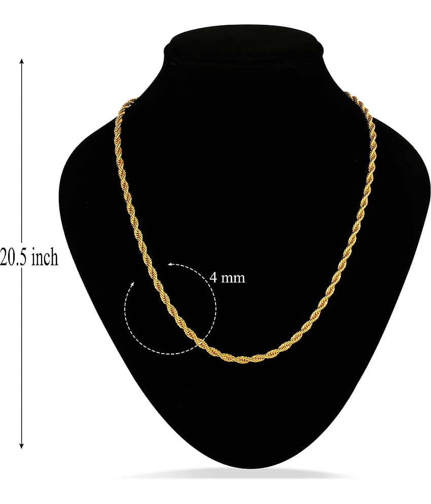 Fashion Frill Gold Plated Chain Necklace For Men Boys s Jewelry Elegant Design Jwellery Gift