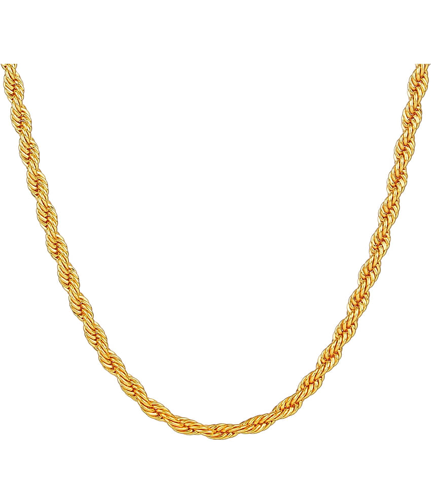 Fashion Frill Gold Plated Chain Necklace For Men Boys s Jewelry Elegant Design Jwellery Gift