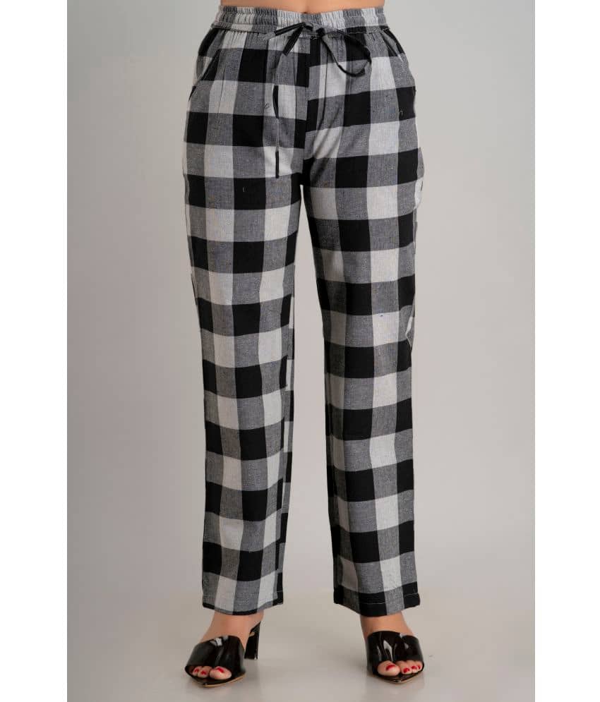 MAUKA - Grey Cotton Blend Straight Women's Palazzos ( Pack of 1 )