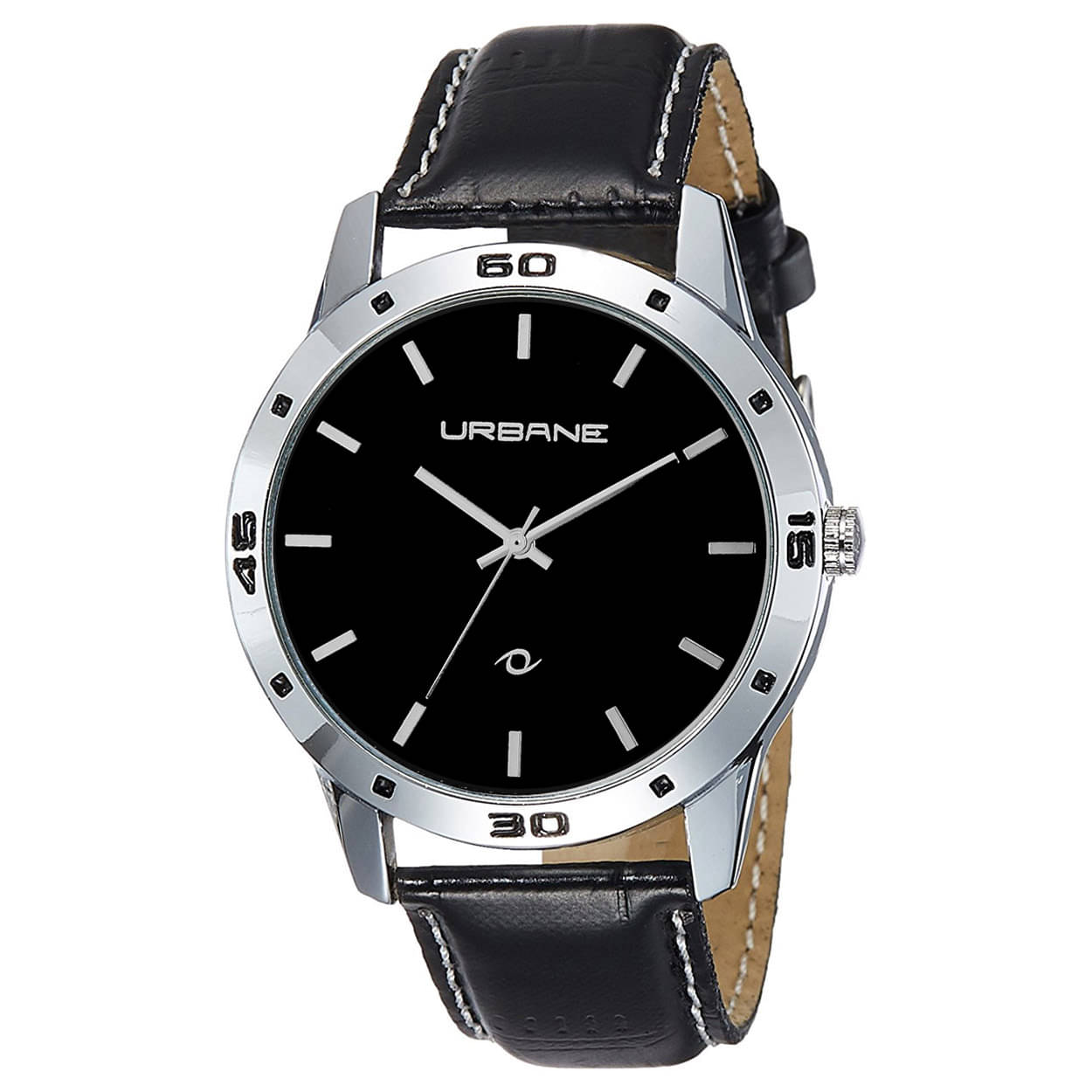     			Urbane By Maxima- Black PU Analog Men's Watch