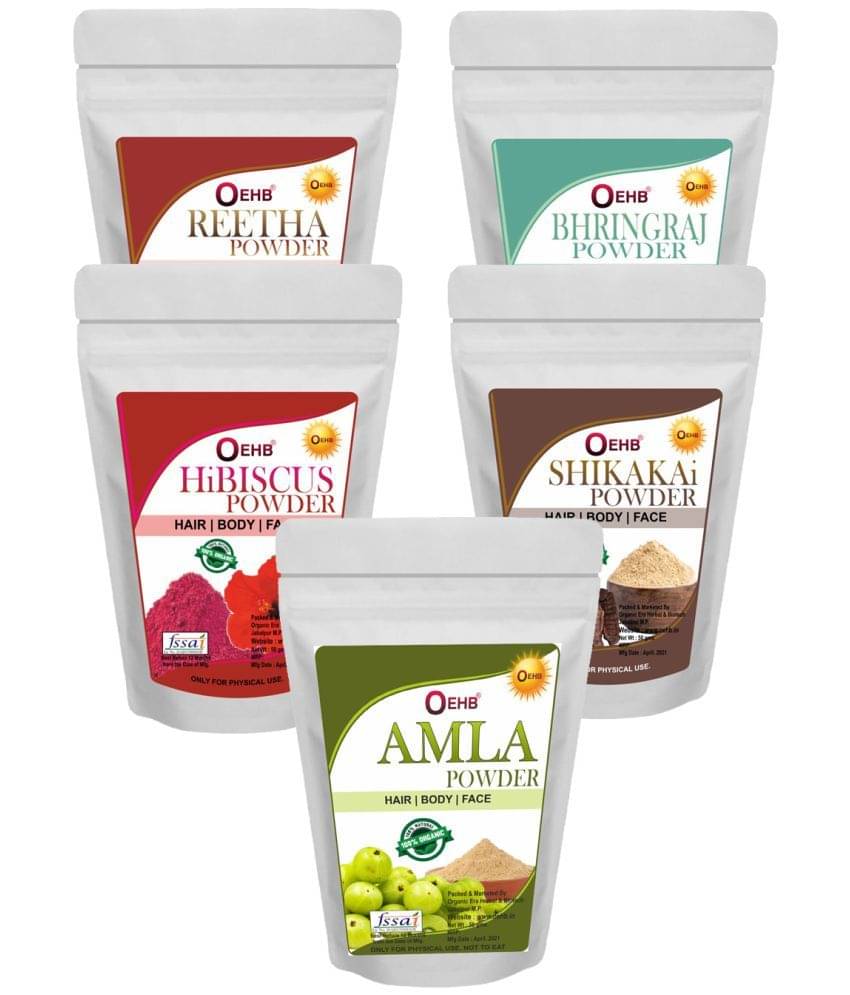     			OEHB Natural Amla,Reetha,Shikakai,Bhringraj and Hibiscus 250g Each-50g