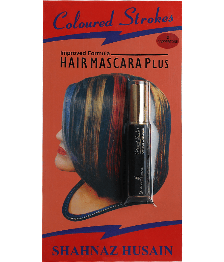Shahnaz Husain Hair Mascara Plus - Instant Glamour Hair Colour - 10ml/ Shade No.3- Plum - Makeup - Eyes | Buy online on ZillyBuy