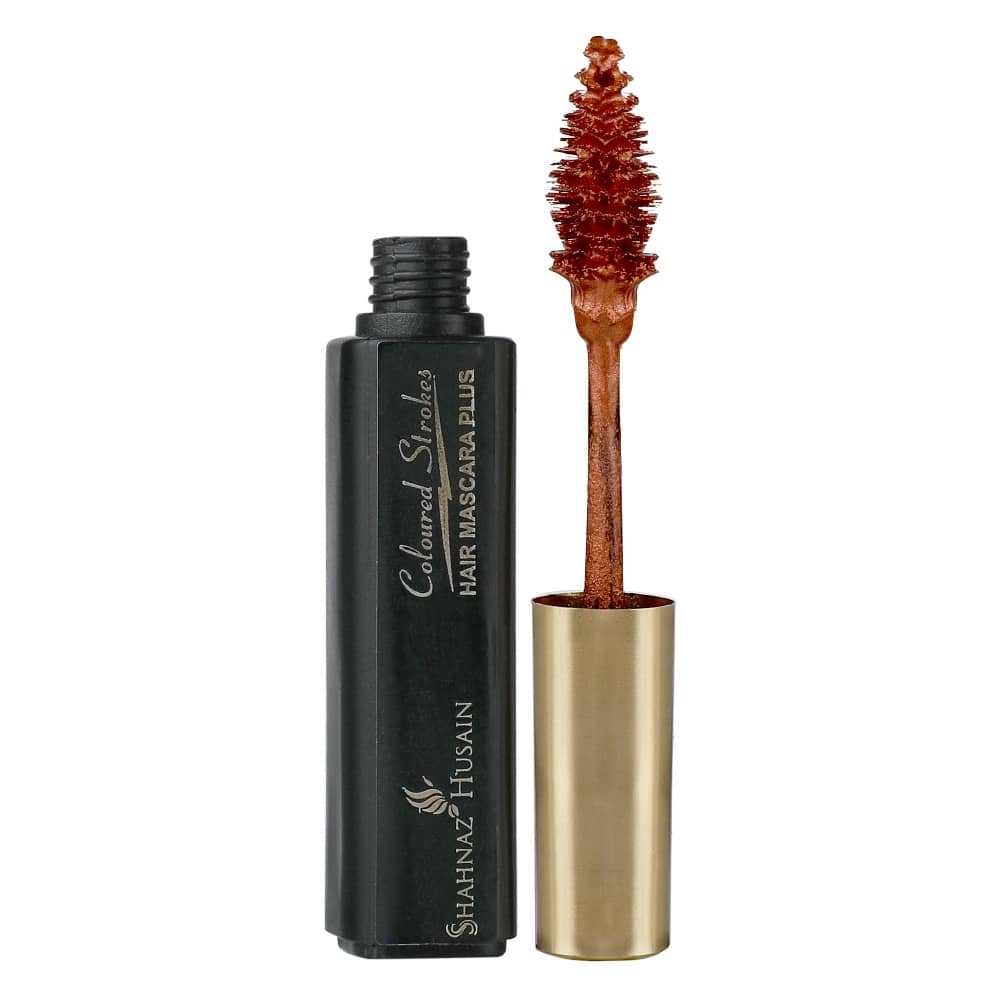 Shahnaz Husain Hair Mascara Plus - Instant Glamour Hair Colour - 10ml/ Shade No.3- Plum - Makeup - Eyes | Buy online on ZillyBuy