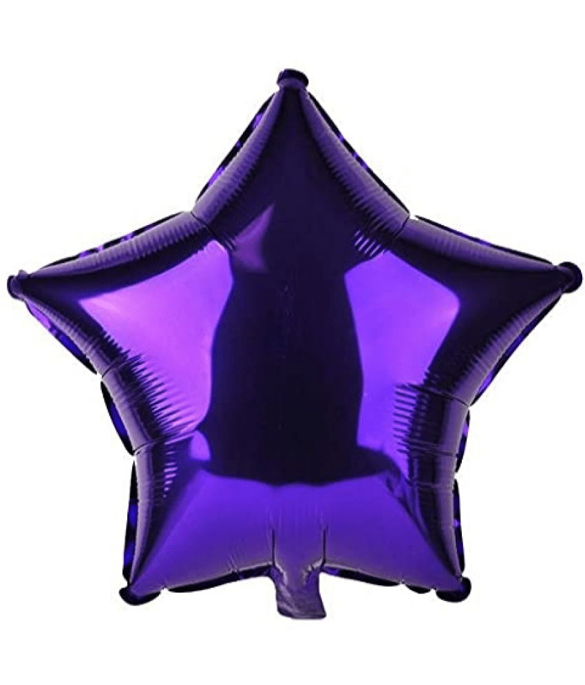     			Shopyo Twinkling star shape foil Balloon ( Purple) Star Shape Foil Balloons Birthday Decoration Items