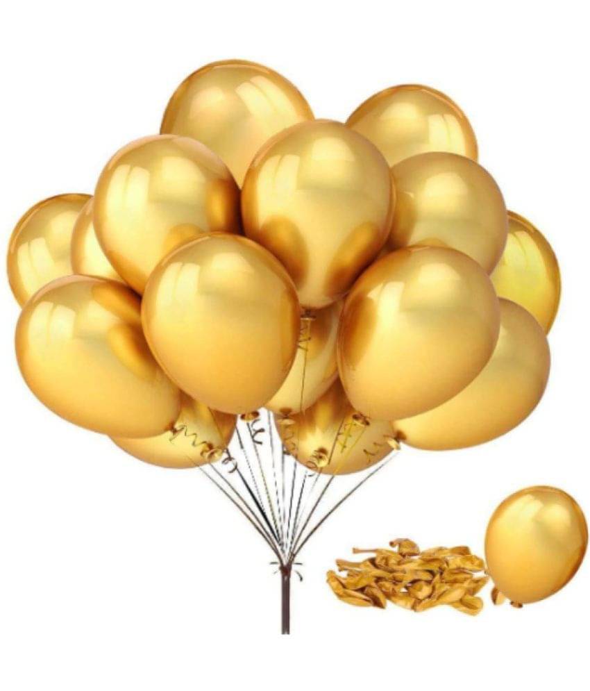     			Vibrant Colous Combo 50 Balloons - Golden Balloons Combo