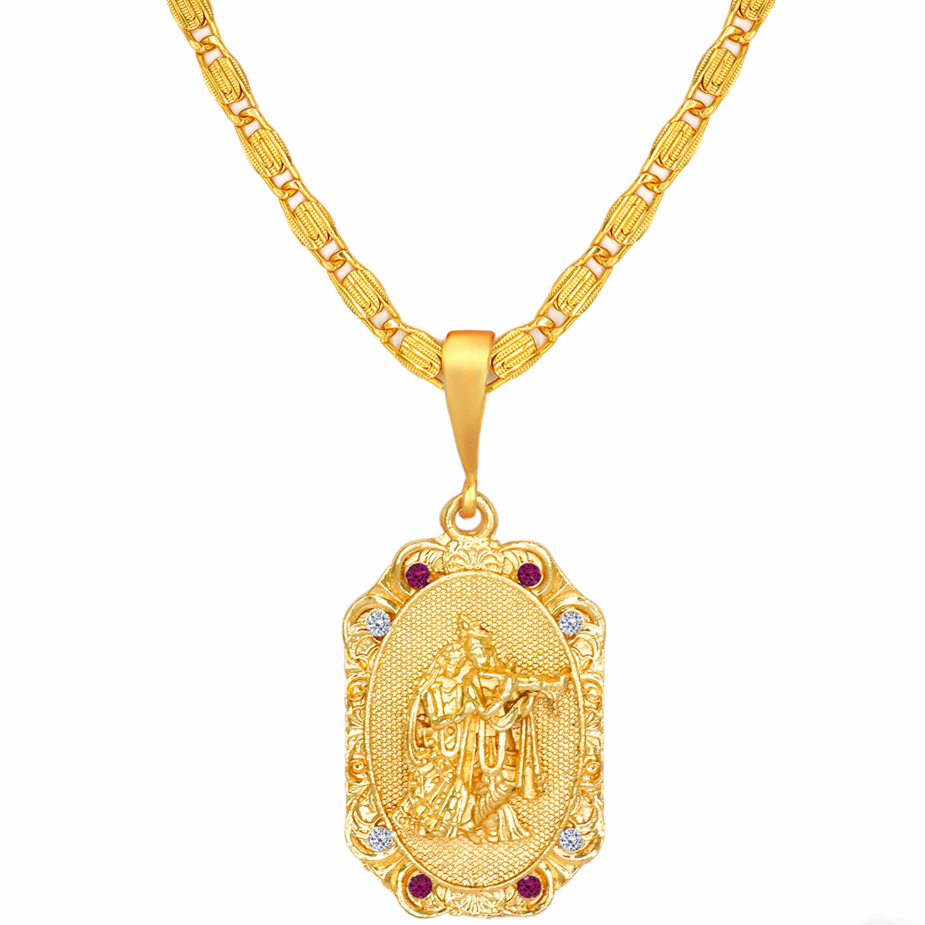 FASHION FRILL Gold Plated Chain ( Set of 2 ) FASHION FRILL Gold Plated Chain ( Set of 2 )